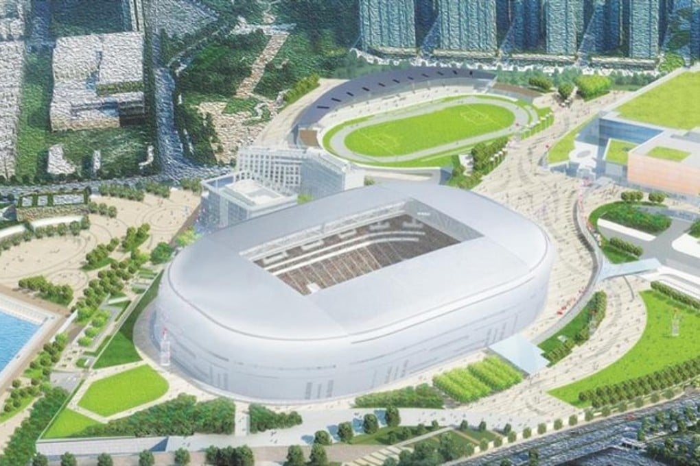 An artist’s impression of what the future Kai Tak Sports Park might look like. Photo: Handout