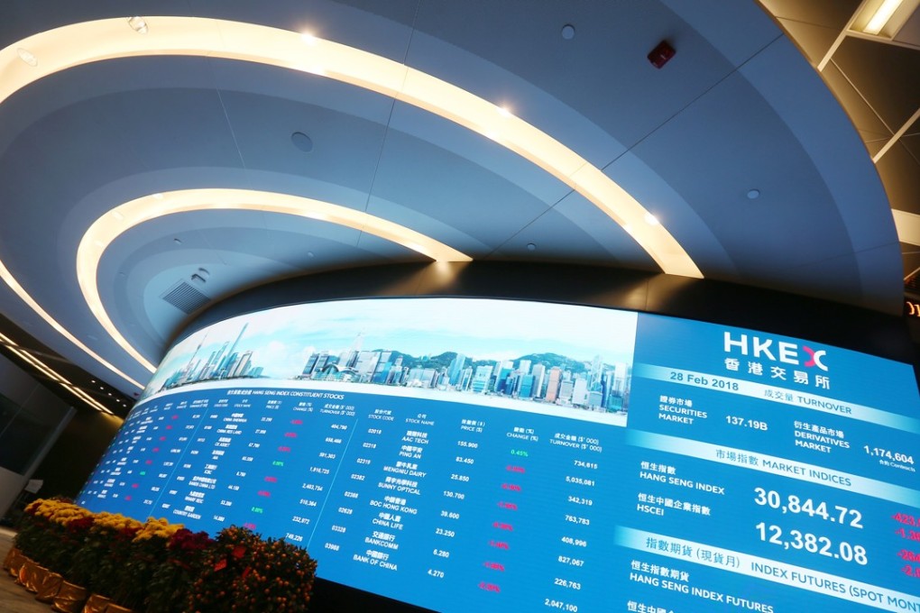 The HKEX Connect Hall at Exchange Square in Hong Kong. The so-called new third board companies have shown an interest in listing in Hong Kong’s GEM, the city’s second board, or its main board. Photo: Xiaomei Chen