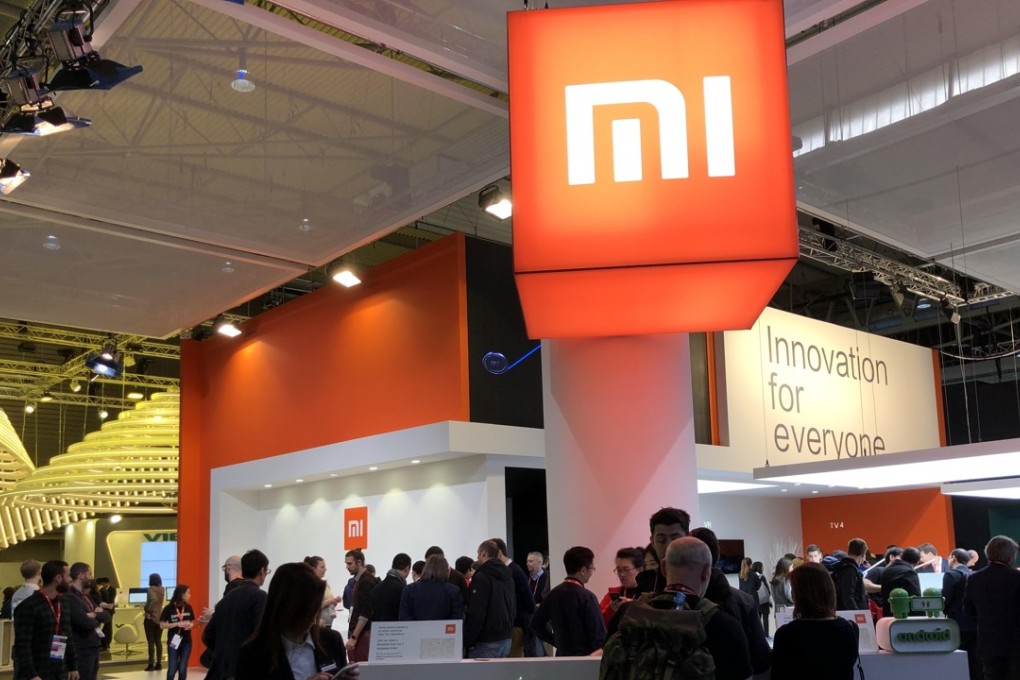 The Xiaomi booth at MWC 2018. Photo: SCMP