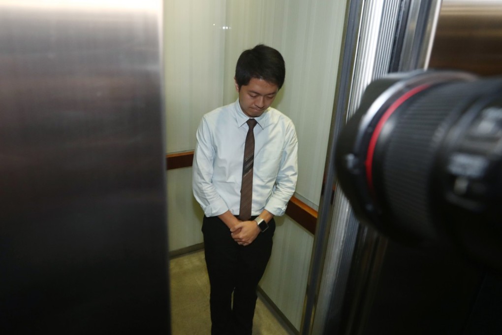Lawmaker Ted Hui has apologised for grabbing the phone of a civil servant without her consent. Photo: Nora Tam