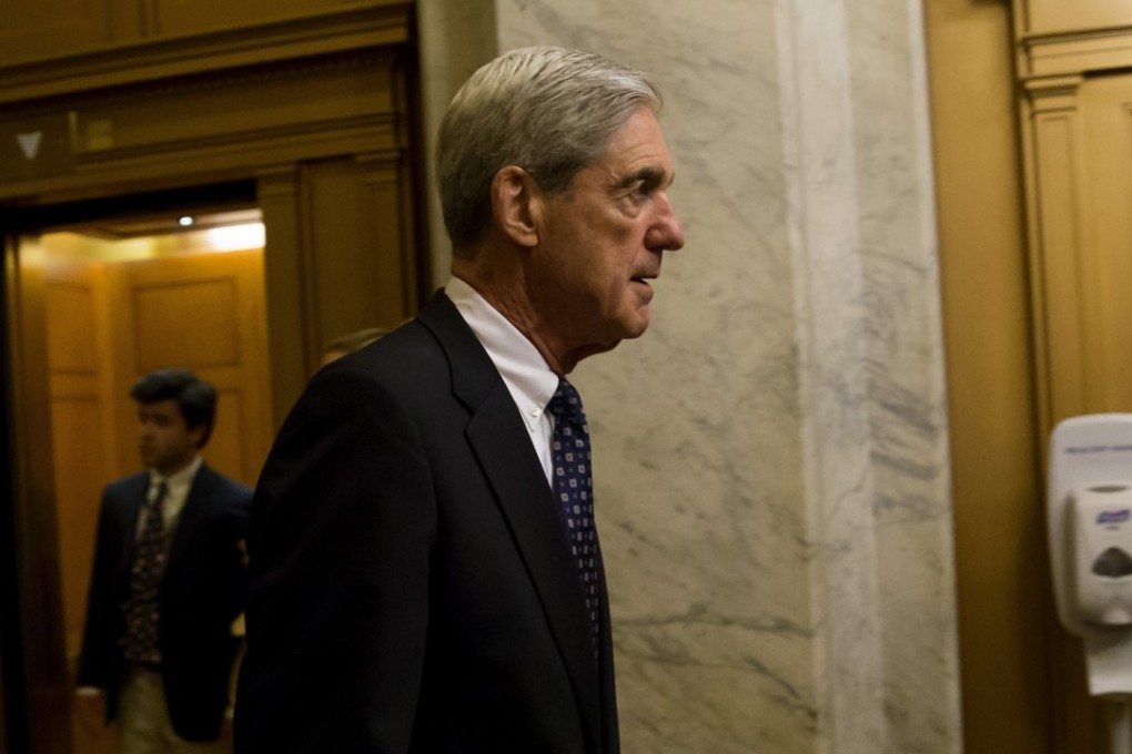 Special counsel Robert Mueller (seen leaving a meeting with members of the Senate Judiciary Committee in Washington on June 21, 2017) warned lawyers for US President Donald Trump that he could be subpoenaed, forcing him to testify in front of a grand jury without counsel present, insiders said. Photo: Eric Thayer/Bloomberg