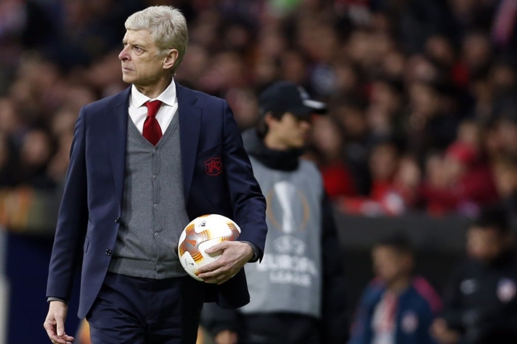 Arsenal manager Arsene Wenger was sad after the semi-final defeat to Atletico means his side’s chances of reaching the Champions League next season are over. Photo: AP