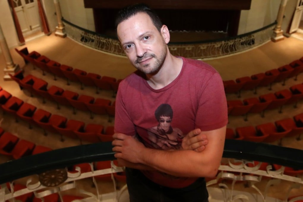 Impresario Andrea Dal Cin at the Dom Pedro V Theatre in Macau, where he put on chamber opera performances in March this year. Photo: Edward Wong