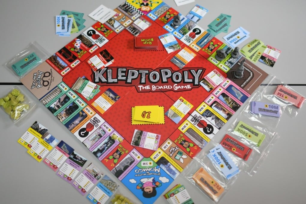 Go straight to jail ... Malaysia’s new board game, Kleptopoly. Photo: AFP