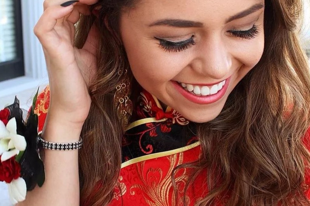 American teenager Keziah Daum sparked controversy after wearing a Chinese traditional ﻿qipao to her school prom. Photo: Twitter