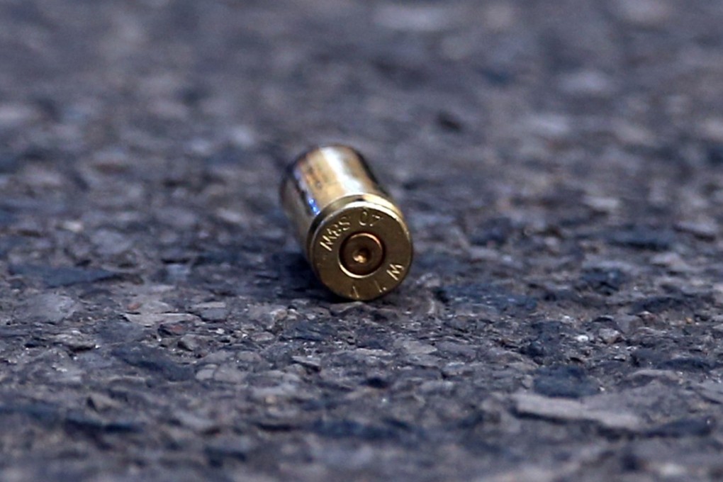 A shell casing at the scene of a shooting in Chicago. Photo: TNS
