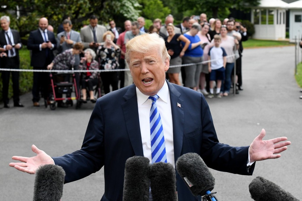Donald Trump told reporters on Friday that one way or the other, fairness would be brought to trade between the US and China. Photo: Abaca Press via TNS
