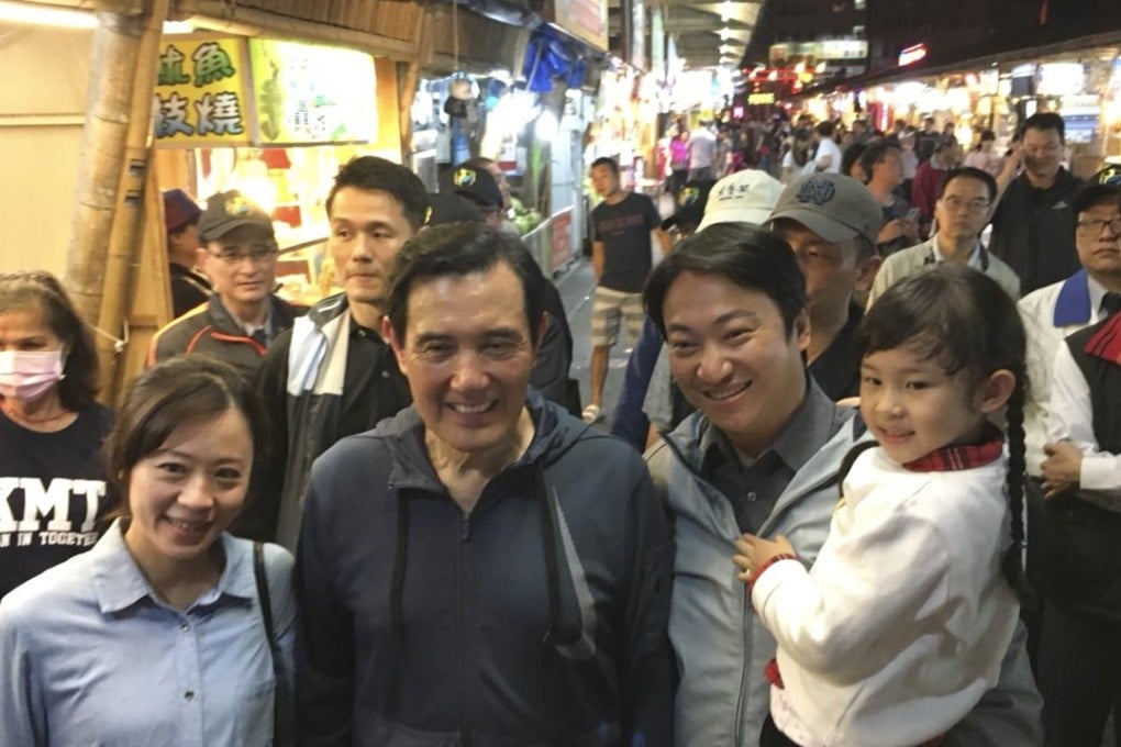 Supporters pack a night market in Hualien, eastern Taiwan, to get a glimpse of former Taiwanese president Ma Ying-jeou in March. Photo: Facebook