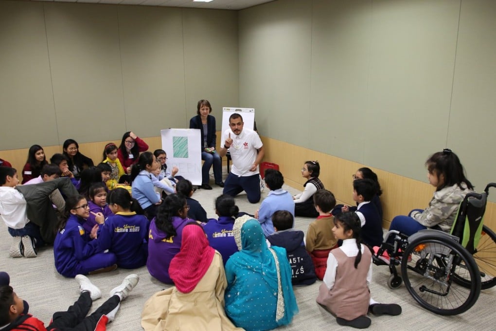 Ethnic minority children in Hong Kong attending an activity at the social policy think tank Zubin Foundation, which carried out the study. Photo: Zubin Foundation