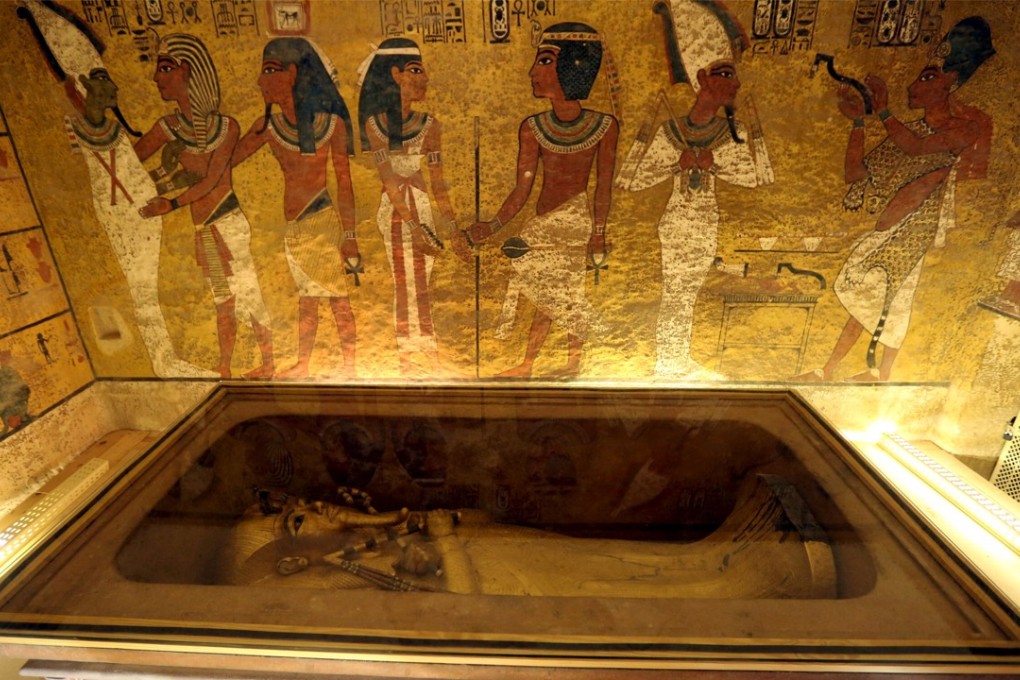 The golden sarcophagus of King Tutankhamun in his burial chamber is seen in the Valley of the Kings, in Luxor, Egypt in November 2015. Photo: Reuters