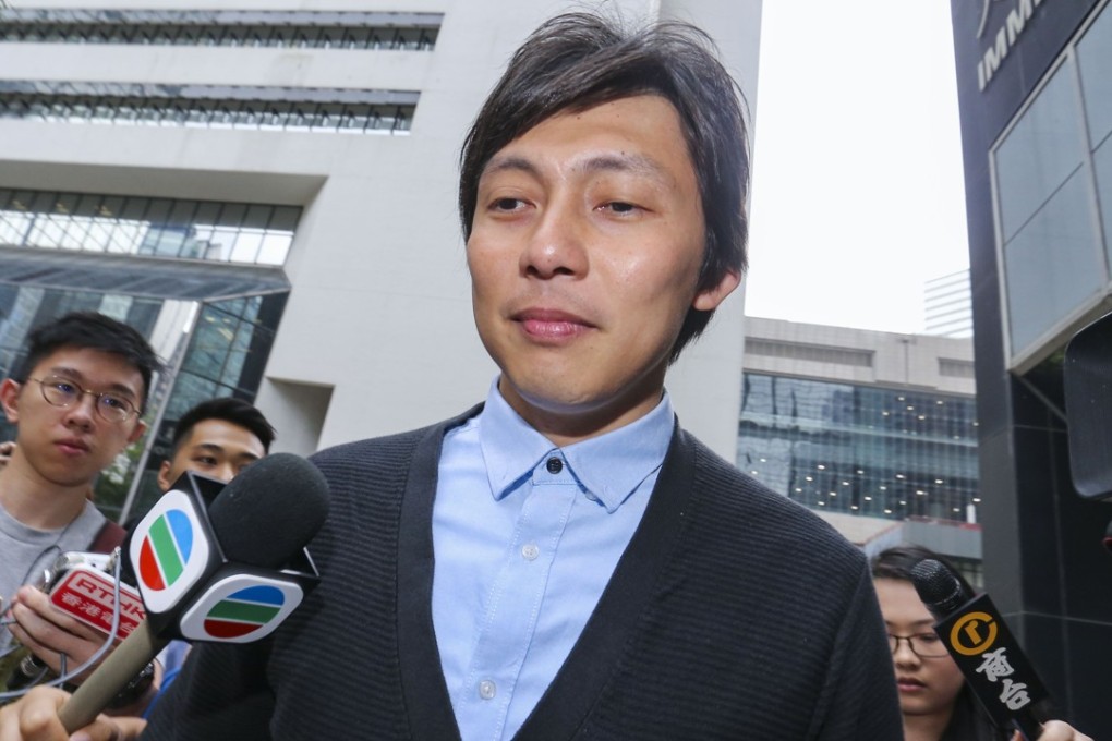 Former footballer Lee Wai-lim arrives at the District Court in Wan Chai to hear his sentence over a match-fixing offence. Photo: Dickson Lee