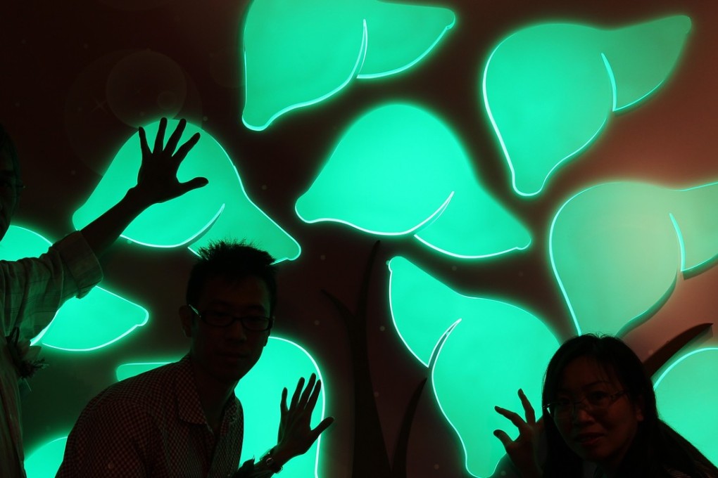Liver patients at a ASIAHEP Hong Kong event to mark World Hepatitis Day tomorrow. Photo: Sam Tsang