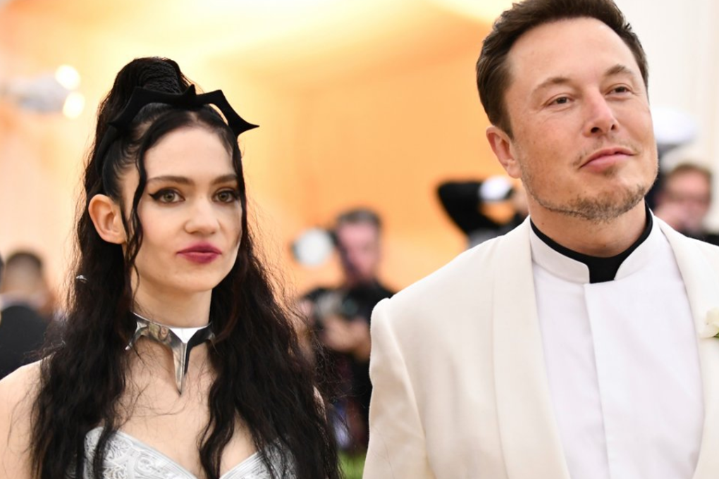 Elon Musk and Grimes. Photo: Charles Sykes/AP