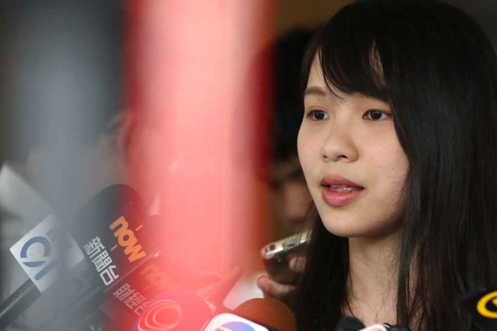 Agnes Chow is challenging the ruling that stopped her standing for election. Photo: Nora Tam