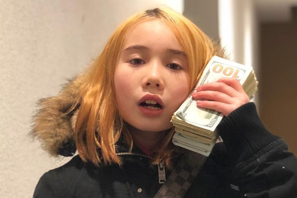 Lil Tay strikes a typical pose on Instagram, where she has 1.4 million followers. Photo: Instagram