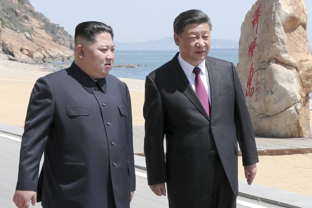 Xi Jinping and Kim Jong-un pictured in Dalian in northeastern China. Photo: Xinhua