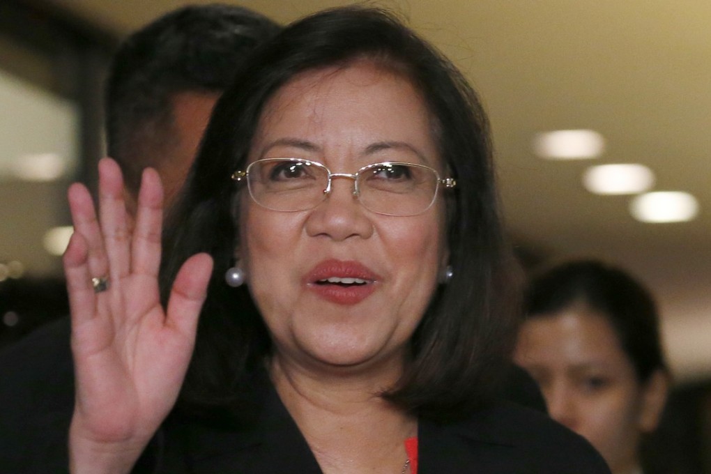 Philippine Supreme Court Chief Justice Maria Lourdes Sereno. Photo: AP