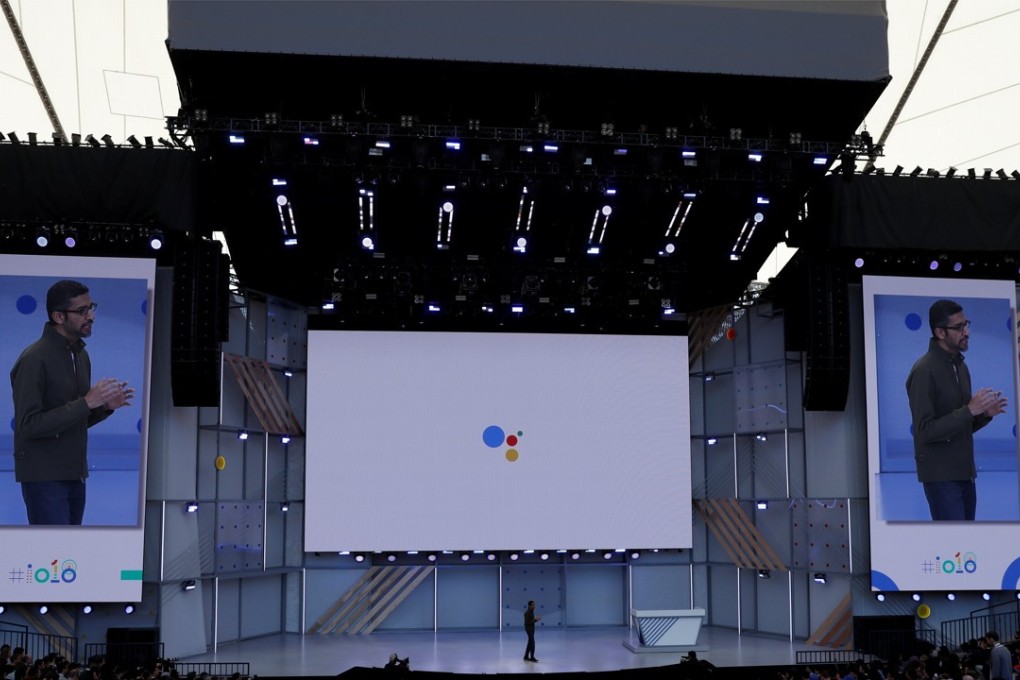 Google CEO Sundar Pichai speaks on stage during the annual Google I/O developers conference in Mountain View, California, May 8, 2018. REUTERS/ Stephen Lam