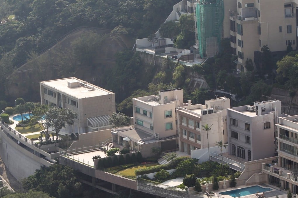 Houses at 56 Repulse Bay Road, on Hong Kong Island’s upscale South Side, where singer Joey Yung recently bought a property. She isn’t the only Hong Kong star to have splashed out on property recently. Photo: David Wong