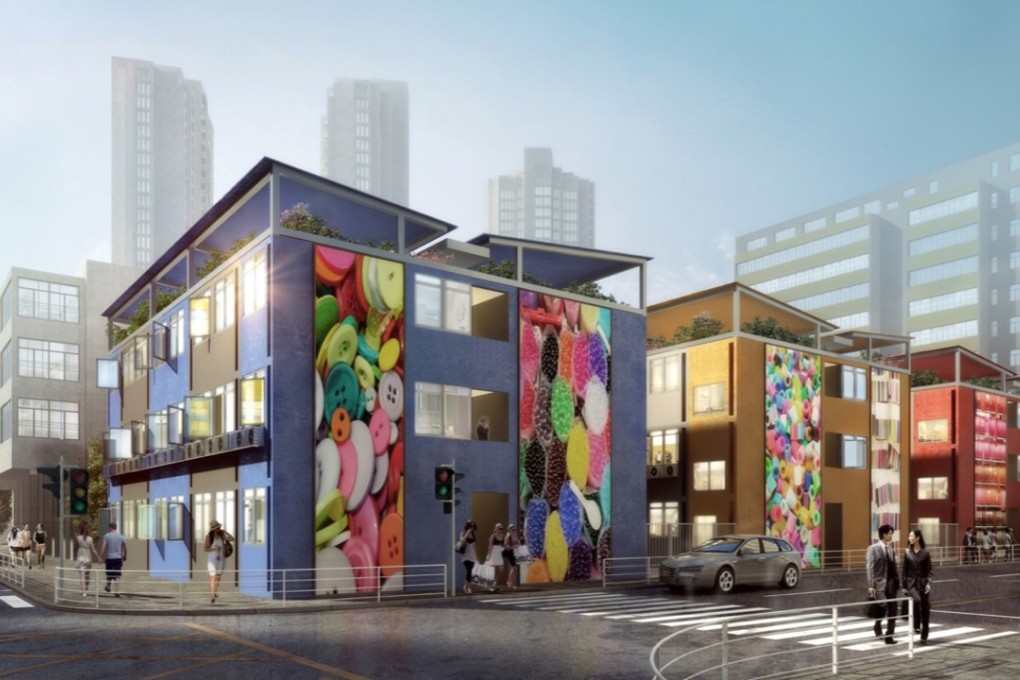 An artist’s impression of what the new social housing in Sham Shui Po might look like. Photo: Handout