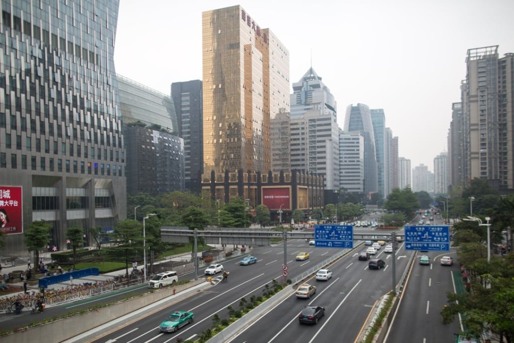 A file picture of a highway in the centre of Guangzhou. Photo: EPA-EFE