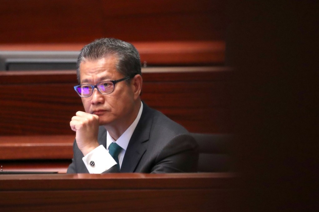Paul Chan at the Legislative Council. Photo: K.Y. Cheng