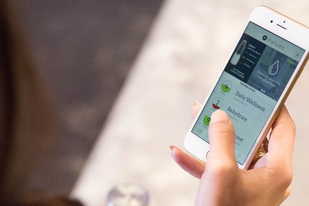 Through an app, the user of LifeFuels water bottle can track how much is consumed, and sync the data with devices such as Apple watch, Fitbit and Garmin.