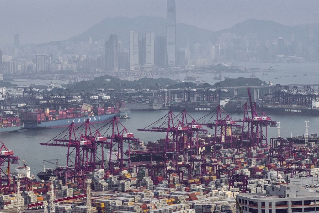 The Kwai Chung container terminals, as seen from Tsing Yi. Photo: Martin Chan