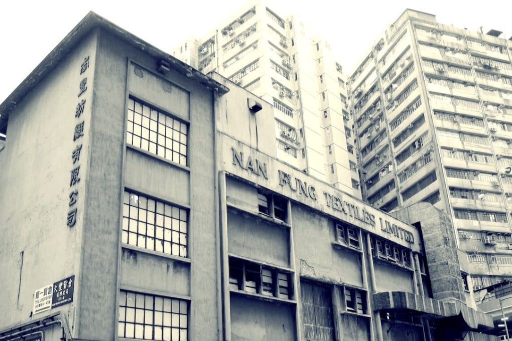 Nan Fung Textiles, in Tsuen Wan, circa 2011. The former textile factory will reopen later this year as arts complex, The Mills. Picture: MILL6 Foundation