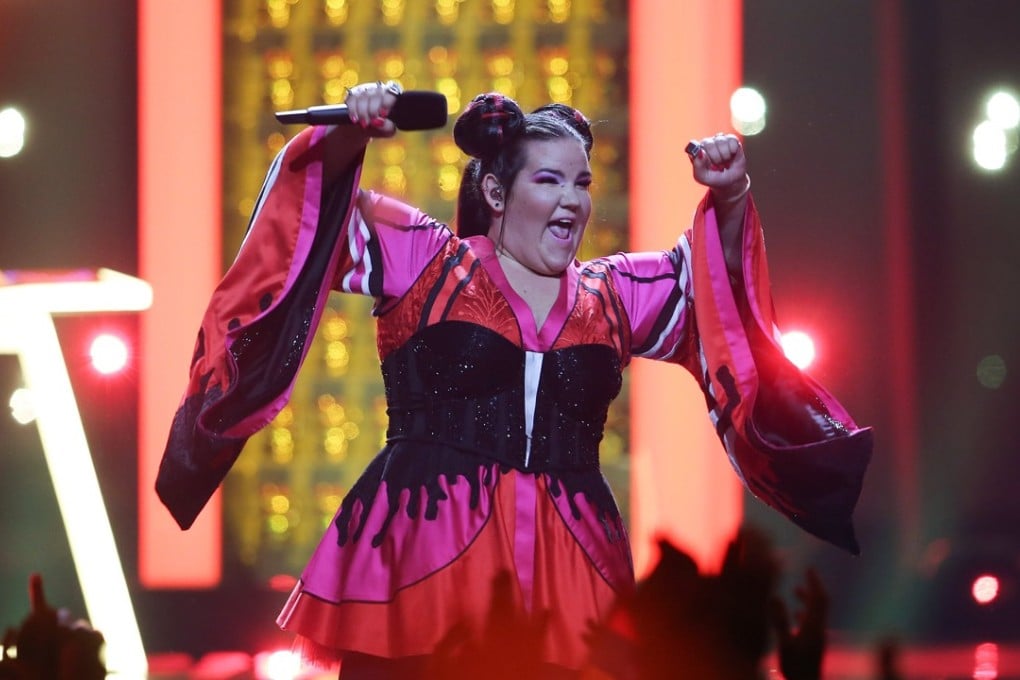 Israel’s Netta Barzilai won the Eurovision Song Contest in Lisbon on Saturday, bringing Israel its fourth victory in the glitzy pageant. Photo: EPA