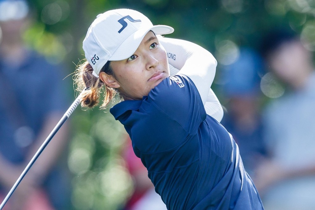 Tiffany Chan tees off during the last round of the Hong Kong Ladies Open. Photos: Ike Li