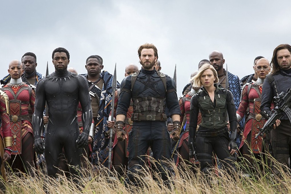 A gathering of superheroes in a still from Avengers: Infinity War. Photo: Marvel Studios