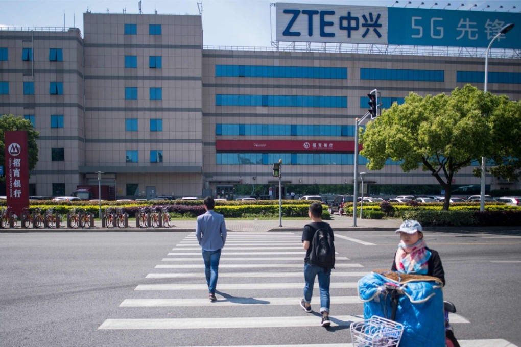 Chinese telecom giant ZTE said its major operations had ‘ceased’ following last month's US ban on American sales of critical technology to the company, raising the possibility of its collapse. Photo: AFP