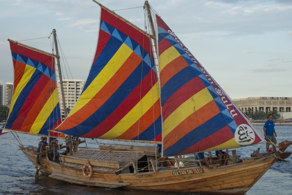 The Sultan Sin Sulu in Manila Bay last month. Pictures: Antony Dickson