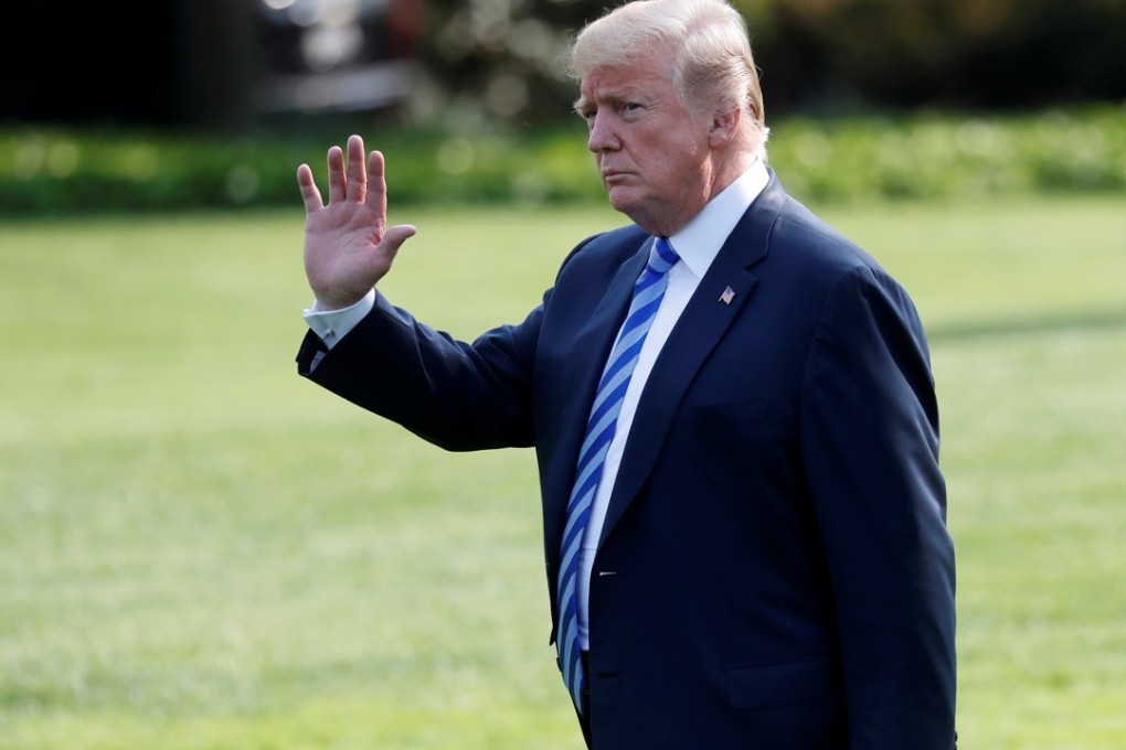US President Donald Trump in Washington on Monday. Photo: Reuters