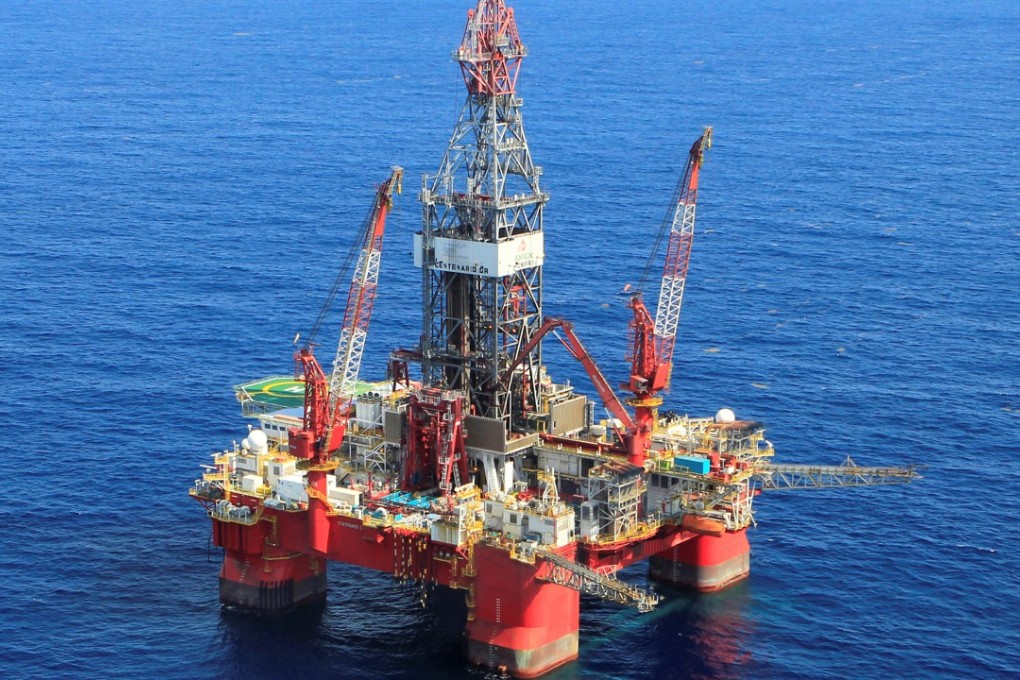 The Centenario deep-water oil platform in the Gulf of Mexico off the coast of Veracruz, Mexico. Rising oil prices will add to the impact of US interest rate hikes on emerging markets. Photo: Reuters
