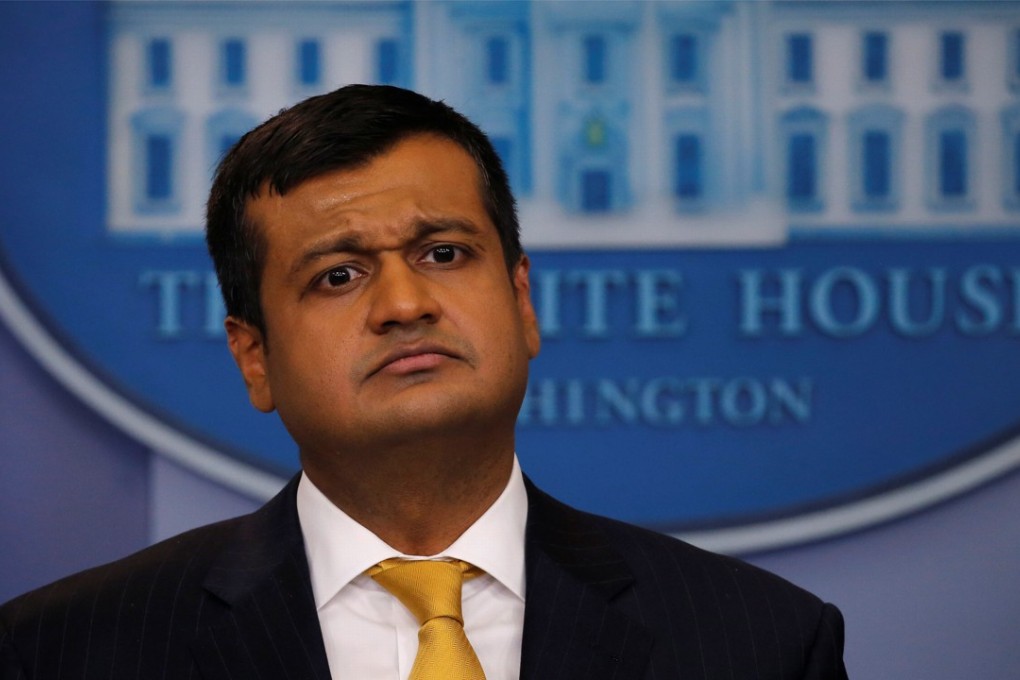 White House Deputy Press Secretary Raj Shah led the briefing on Monday in Washington. Photo: Reuters