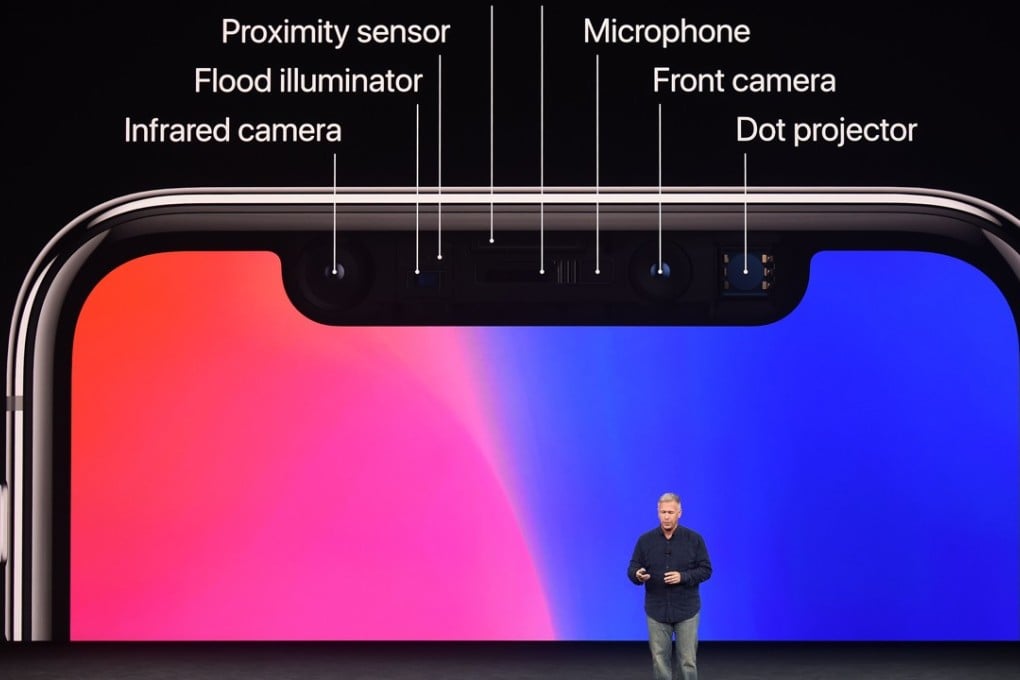 Apple’s senior vice-president of worldwide marketing, Philip Schiller, introduces the iPhone X during a media event last year. AAC Technologies is a major supplier of components for the iPhone. Photo: AFP