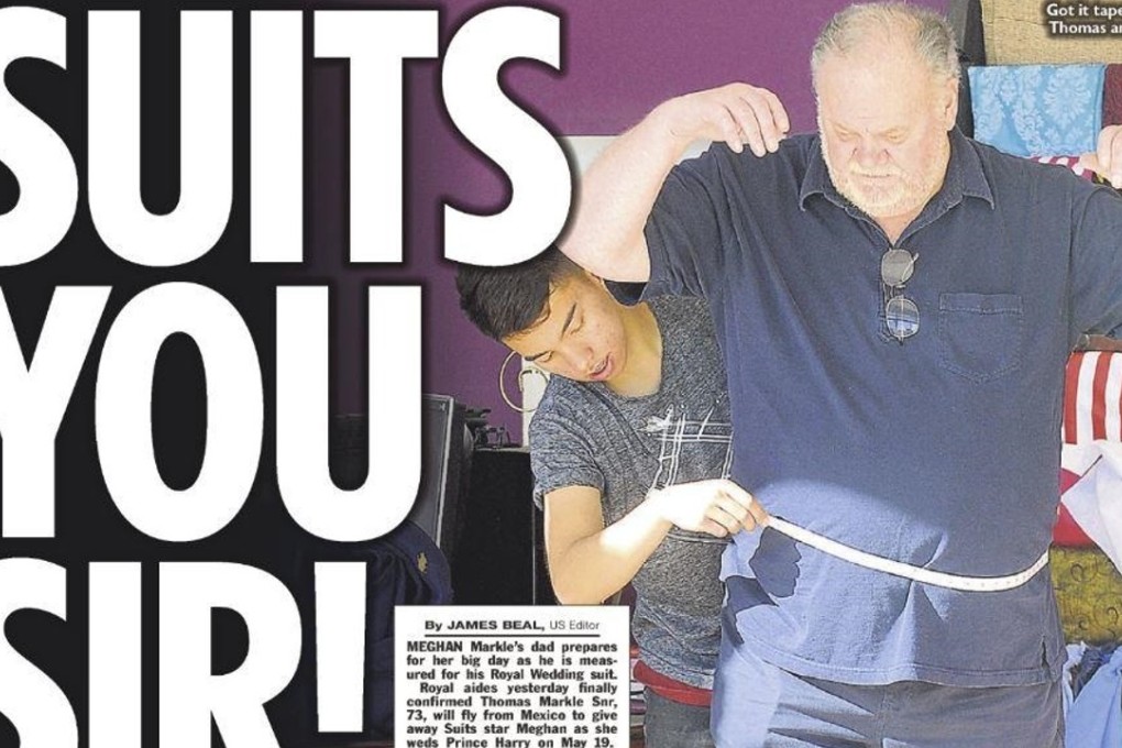 Thomas Markle is seen being fitted for a suit in Mexico in an exclusive photo obtained by The Sun, a British tabloid. Photo: The Sun