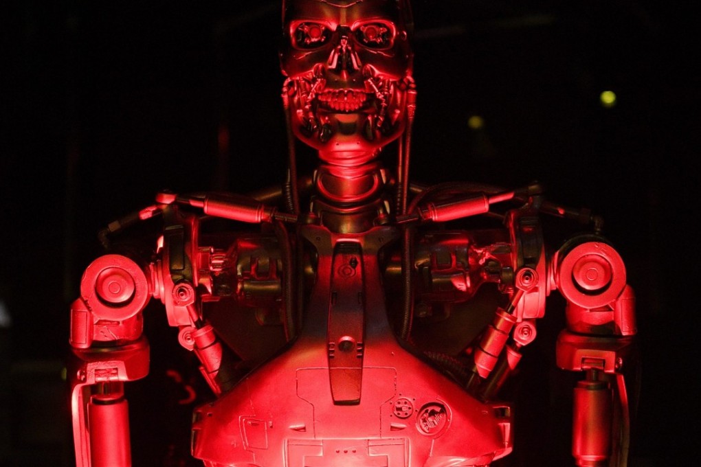 The original T-800 Endoskeleton robot used in the film 'Terminator Salvation' at the Science Museum in London. Photo: EPA/FACUNDO ARRIZABALAGA