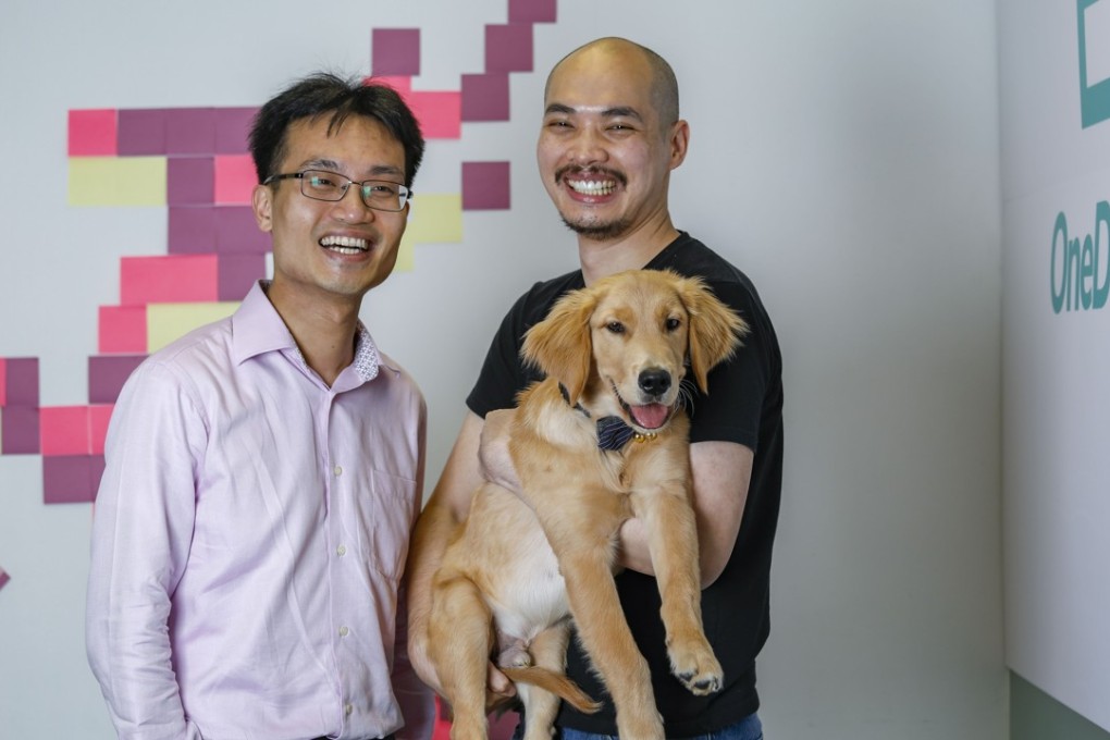 Alvin Kwock Yin-lun (left), founder and CEO at OneDegree, along with Alex Leung Te-yuan, co-founder and chief insurance officer, have been in talks with the Insurance Authority since 2016. Photo: Tory Ho