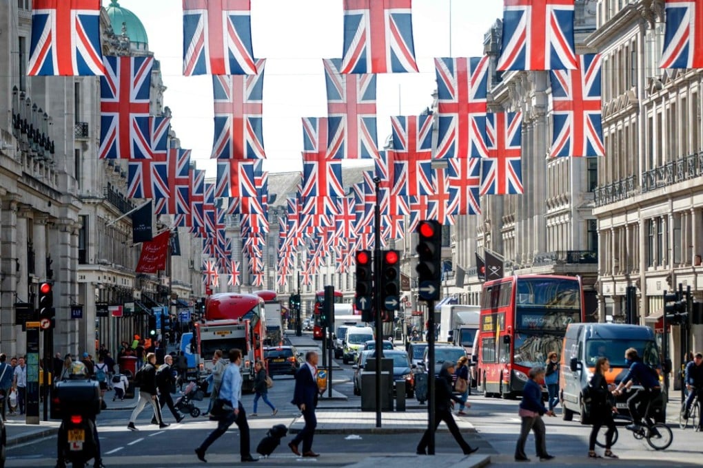 Union flags decorate Regent Street in London on May 11, ahead of the royal wedding of Prince Harry and US actress Meghan Markle. Britain is going through a new period of great reform known as Brexit. Once out of the EU, Britain will be free to control its own trade policy, embrace free markets, and look across the globe for partnerships. Photo: AFP