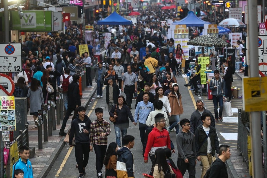 Sai Yeung Choi Street South in Mong Kok. Photo: Edward Wong