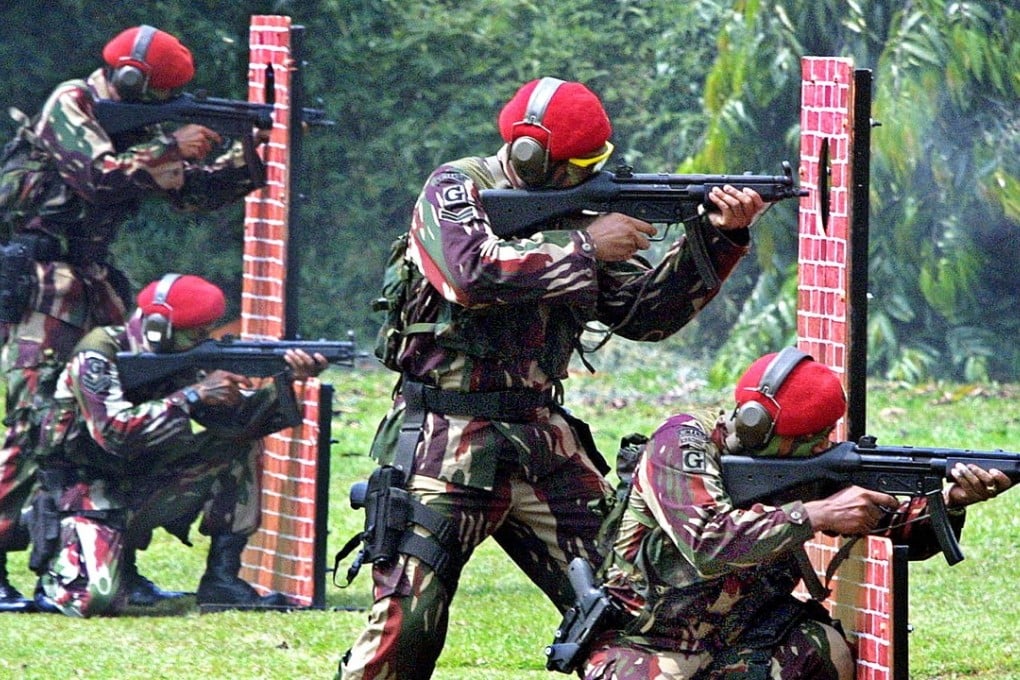 Indonesian soldiers from the army's special forces ‘Kopassus’ unit. File photo: AFP