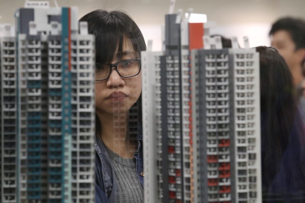 First day of applications for Housing Authority (HA)'s latest sale of Home Ownership Scheme flats at HA Customer Service Centre in Lok Fu on 30 March 2017. Photo: SCMP / Nora Tam