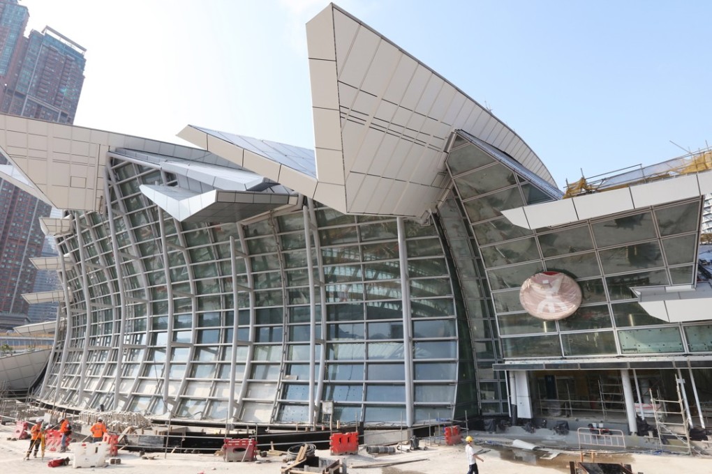 West Kowloon High Speed Rail Terminus under construction on March 5. Photo: SCMP/Felix Wong
