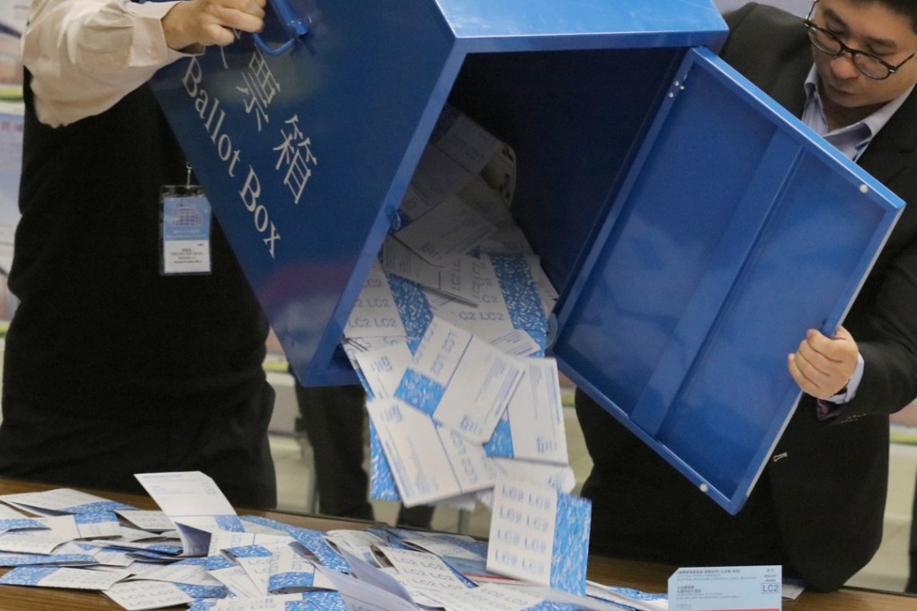 Lawmakers debated whether the Chinese constitution meant people attacking the one-party system could be barred from standing for election in Hong Kong. Photo: Felix Wong