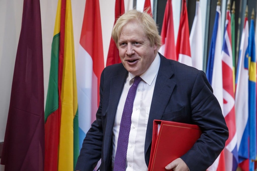 British Foreign Secretary Boris Johnson arrives for a meeting in Paris. Photo: EPA
