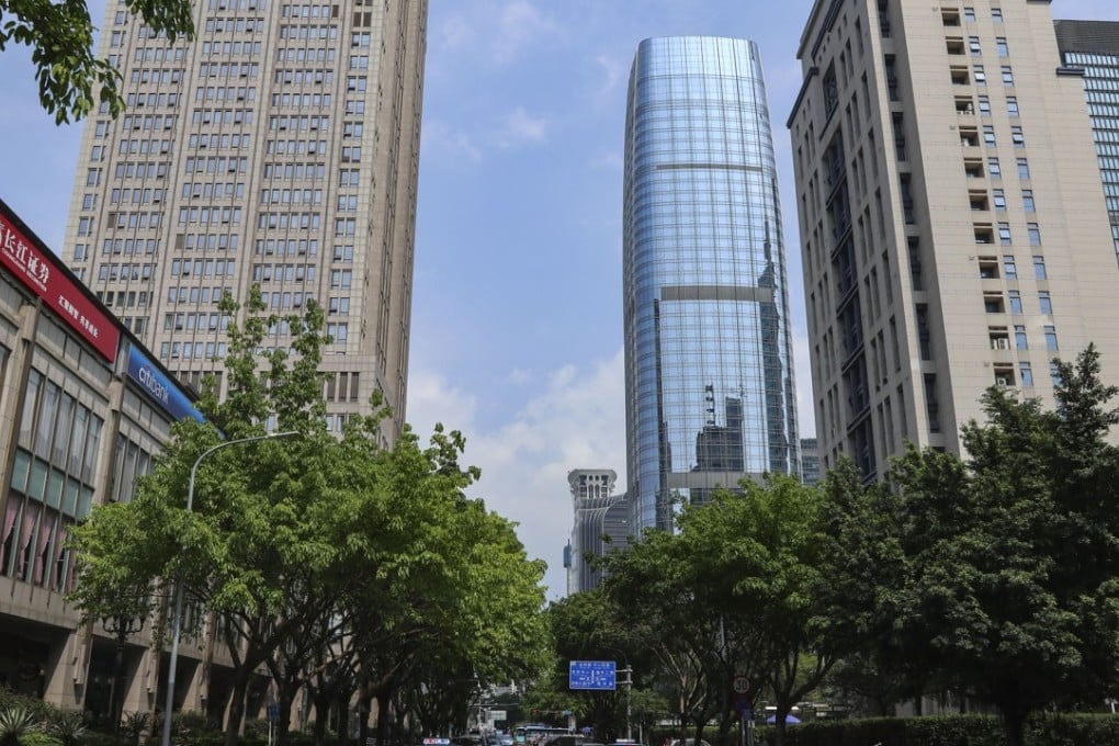 Commercial properties and office buildings in the finance district in Futian, Shenzhen. Photo: SCMP