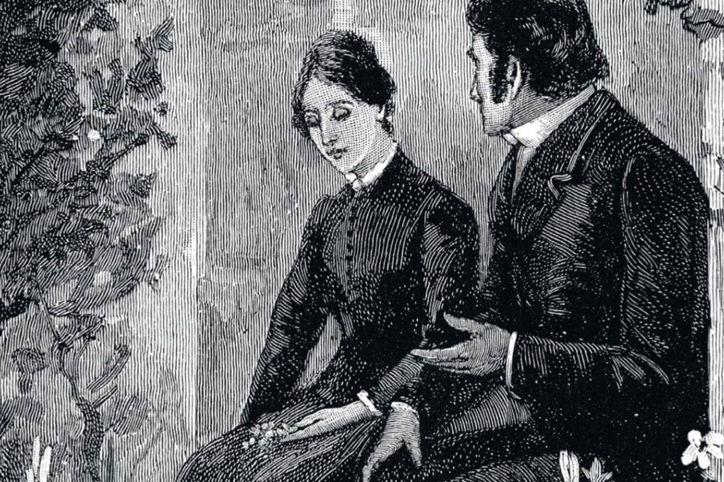 An undated etching of characters from Jane Eyre, the 1847 novel by Charlotte Brontë whose popularity in China rivals that of in the UK.